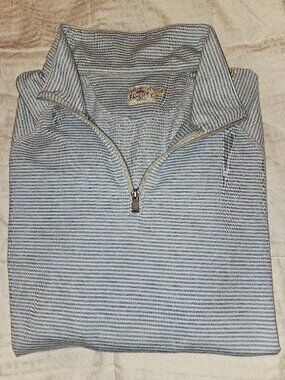 Faherty Brand Mens Quarter Zip Pullover Large